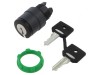 Comutator rotativ cu cheie 22mm negru 2 poziții ZB5AG08