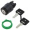 Comutator rotativ cu cheie 22mm negru 2 poziții ZB5AG08