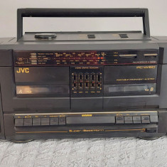 RADIOCASETOFON JVC PC W150 MADE IN JAPAN , FUNCTIONEAZA .