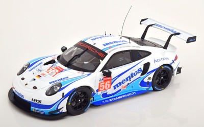 Macheta Porsche 911 RSR Mentos Le Mans 2020 - IXO 1/18 foto