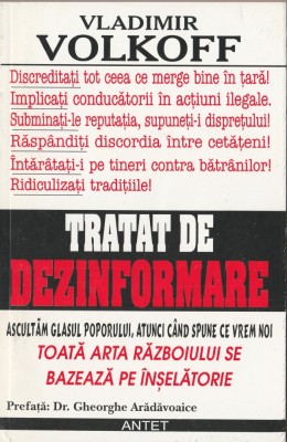 Vladimir Volkoff - Tratat de deinformare - servicii secrete foto