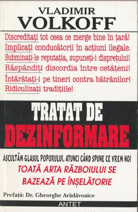 Vladimir Volkoff - Tratat de deinformare - servicii secrete