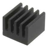 Radiator extrudat, aluminiu, 8x8x6mm, negru, FISCHER ELEKTRONIK, ICKSMDN8SA, T136933