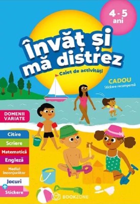 Invat Si Ma Distrez 4-5 Ani, Stephanie Grison - Editura Bookzone foto