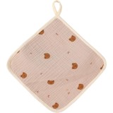 Prosop Absorbant, Cyrax, din Bumbac, 25 x 25 cm, Model Ursuleti, cu Agatatoare, Crem