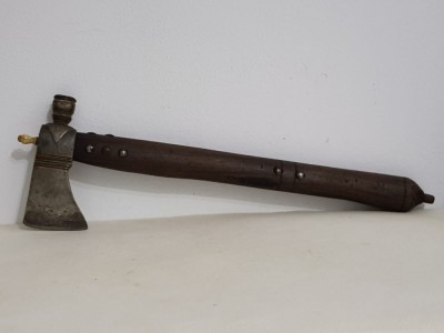 Pipe Tomahawk vintage indienii Cherokee sec. XIX foto