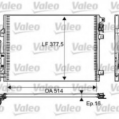 Condensator / Radiator aer conditionat RENAULT CLIO II (BB0/1/2, CB0/1/2) (1998 - 2005) VALEO 814051