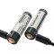 Set 2 acumulatori 1.5V, AA Li-Ion, 2260 mAh, cu incarcare micro USB - Keeppower