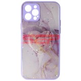 Husa iPhone 12 Pro Marmura Premium, Toc Flexibil TPU, Design Modern