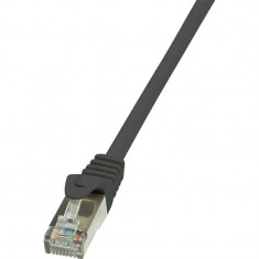 Cablu F/UTP Logilink Patchcord Cat 5e 10m Negru foto