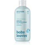 Attitude Baby Leaves Bubble Wash spuma de baie pentru nou-nascuti si copii 473 ml