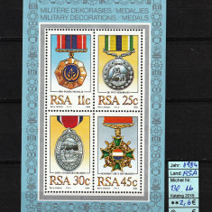 Timbre Africa de Sud, 1984 | Decoraţii militare | Bloc - MNH | aph