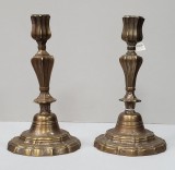 Pereche de sfesnice din bronz, Franta Sfarsit de Secol XVIII