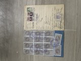 Document vechi 1939 &ndash; Carte de Serviciu Copăcel Făgăraș, bloc timbre fiscale Carol II