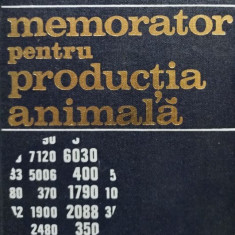 I. Dinu - Memorator pentru productia animala (semnata)