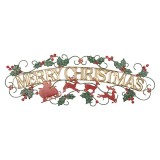 Cumpara ieftin Decoratiune Craciun, suspendabila, metal multicolor Merry Christmas 79x1x27 cm