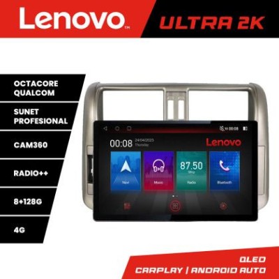 Navigatie Toyota Prado 2010-2013 N-347 ecran 13&amp;quot; 2K 8+128 Android Waze USB Navigatie 4G 360 Toslink Youtube Rad CarStore Technology foto