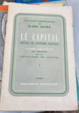 Karl Marx - Le Capital Critique de L&#039;Economie Politique Livre Deuxieme Vol. I