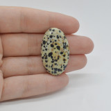 Cabochon jasp dalmatian 34x20x6mm c81, Stonemania Bijou