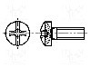 Surub M3,5, otel, 12mm, cap buton, BOSSARD, 1219820