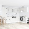 Dulap de bucătărie 2 pcs Alb 80 x 46 x 81.5 cm Lemn compozit