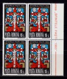 Cumpara ieftin RO 1993 LP 1309 &quot;Sfintele Pasti -1993 &quot;,bloc 4 cu EROARE catalogata -cruce,MNH, Nestampilat