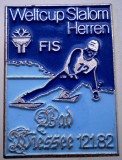 I.371 INSIGNA WELTCUP SLALOM HERREN FIS BAD WIESSEE 12.1.1982 SKI SCHI