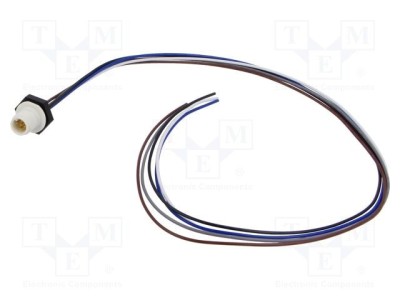Conector M12 tată 5 pini 2A 60V IP67 drept cablu 0,5m LUTRONIC foto