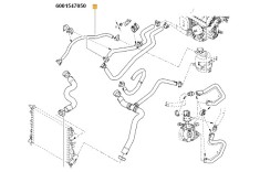 Conducta Intrare Vas Expansiune Logan Mpi 1.4 , 1.6 Renault 6001547050 foto