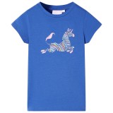 Tricou pentru copii, albastru cobalt, 140