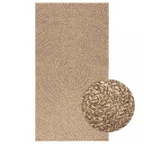 VidaXL Covor ZIZUR aspect iută, 80x150 cm, pentru interior și exterior