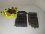 Cumpara ieftin Set accesorii moto -off road-atv-bicicleta-tricicleta:Ochelari,manusi si cagula, marimi M,L,XL