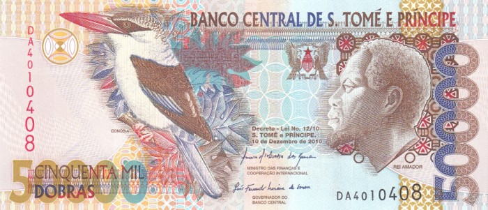 Sao Tome si Principe 50 000 Dobras 2010 UNC