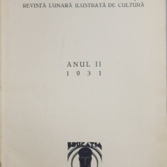 BOABE DE GRAU, REVISTA LUNARA ILUSTRATA DE CULTURA, ANUL II - BUCURESTI, 1931