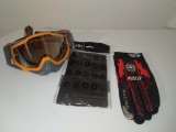 Cumpara ieftin Set accesorii moto -off road-atv-bicicleta-tricicleta:Ochelari,manusi si cagula, marimi;M,L.XL