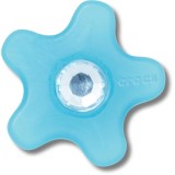 Jibbitz Crocs Blue Flower with Gem, Crocs Jibbitz