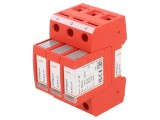 Limitator de supratensiuni Tip 2 Poli: 3 20kA pentru şină DIN - Limitator de supratensiuni Tip 2 Poli: 3 20kA
