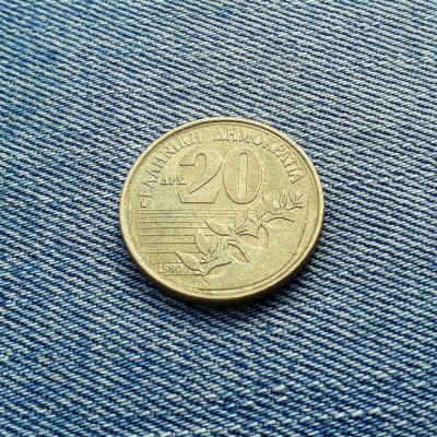20 Drahme 1990 Grecia foto
