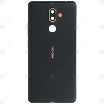 Nokia 7 Plus (TA-1046, TA-1055) Capac baterie cupru negru