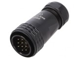 Mufă SA28 Tată PIN 10 IP67 Lipire pe Cablu 500V 10A