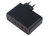 Alimentator BASEUS 100W GaN USB-C + USB-A, 5-20V 5A, PD 3.0 Incarcare Rapida, Negru
