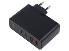 Alimentator BASEUS 5-20V 5A USB C și USB A, &icirc;ncărcare rapidă PD 3.0, 100W, GaN, negru