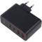 Alimentator BASEUS 5-20V 5A USB C și USB A, &icirc;ncărcare rapidă PD 3.0, 100W, GaN, negru