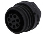 Conector Circular Soclu Mamă 7 Pin Nichelat Buccaneer 900