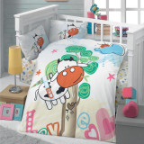 Set de dormit pentru copii Cotton Box 170PTK2005, 4 buc, Cotton Ranforce, Plic 100x150, Cearșaf 100x150, Multicolor