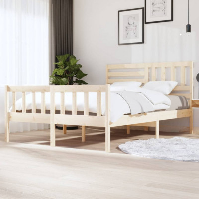 Cadru de pat, 140x200 cm, lemn masiv GartenMobel Dekor foto