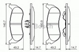 Set placute frana,frana disc JEEP CHEROKEE (KJ) (2001 - 2008) BOSCH 0 986 494 419