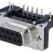 Conector D-Sub 9 Pin Mamă 90&deg; THT