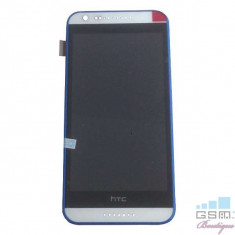Display Cu Touchscreen Si Rama HTC Desire 620 620G Dual Sim Original Alb Cu Rama Albastra foto