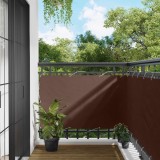 vidaXL Ecran de balcon Maro 100 x 600 cm Material Oxford 42030871